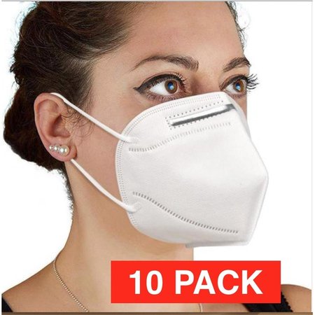 GOPREMIUM Disposable Face Mask with Elastic Ear - Pack of 10 WHITEMASK10PACK-KN95 - KN140